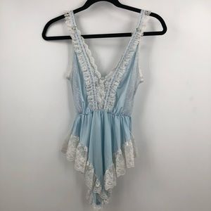 Vintage Tosca of California Lace Teddy Lingerie